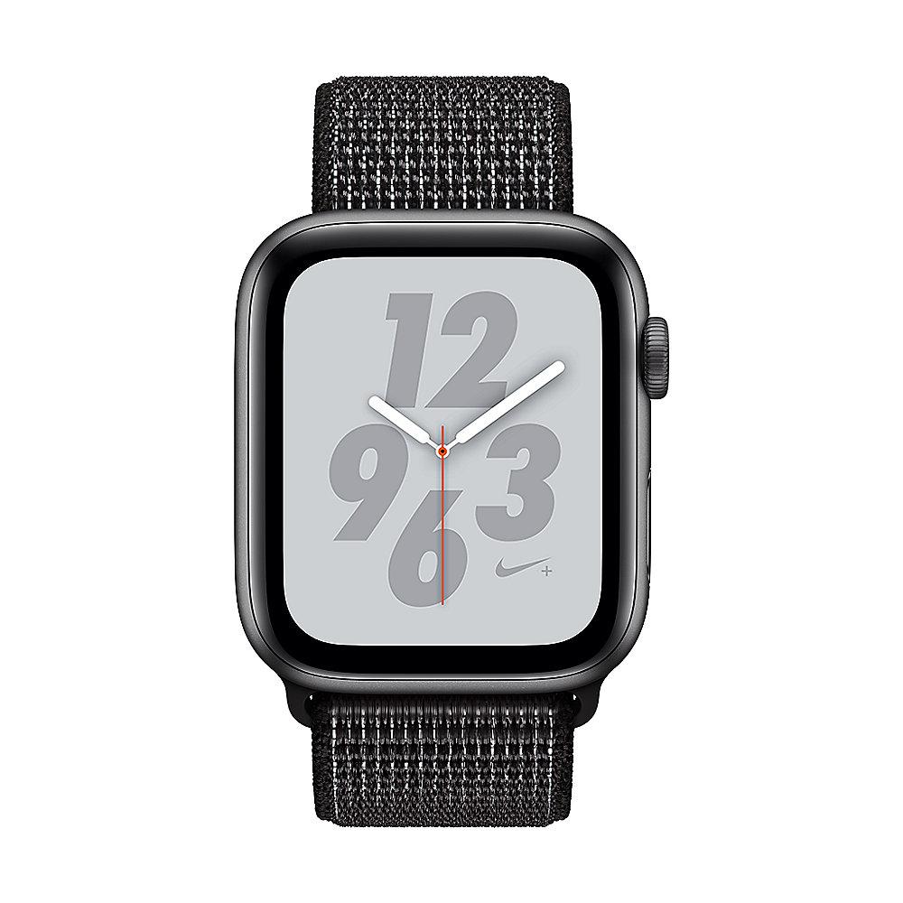 Apple Watch Nike  GPS 44mm Aluminiumgehäuse Space Grau Sport Loop Schwarz