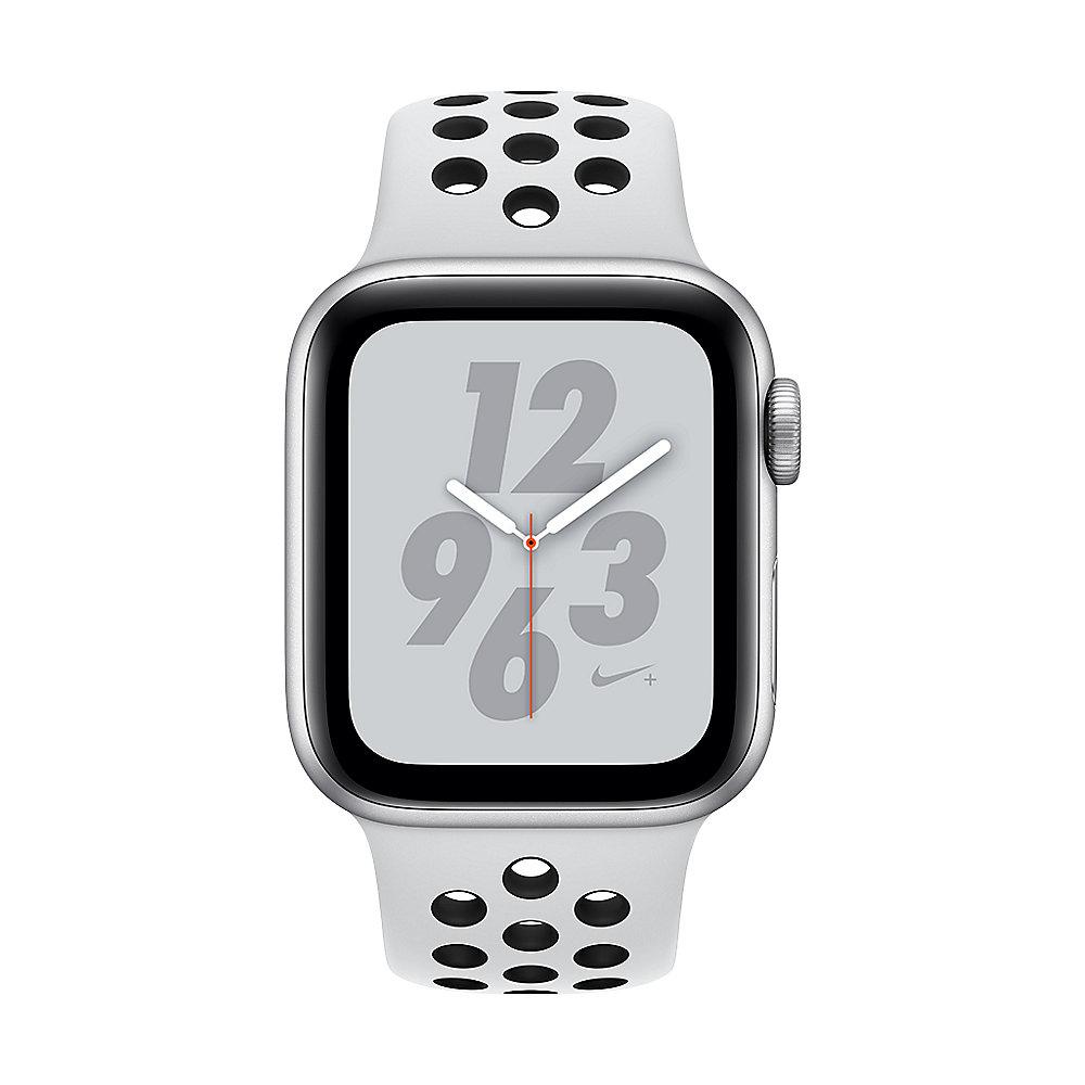 Apple Watch Nike  LTE 40mm Aluminiumgehäuse Silber Sportarmband Platinum Schwarz