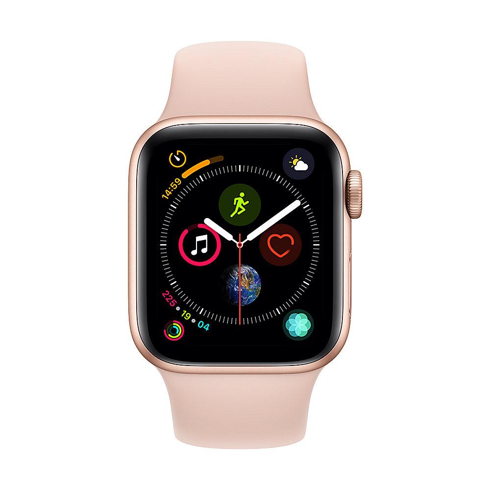 Apple Watch Series 4 GPS 40mm Aluminiumgehäuse Gold mit Sportarmband Sandrosa