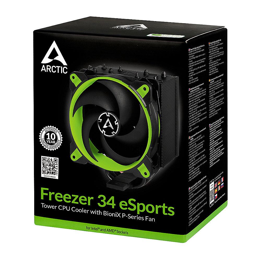 Arctic Freezer 34 eSports Grün CPU Kühler für AMD und Intel CPUs