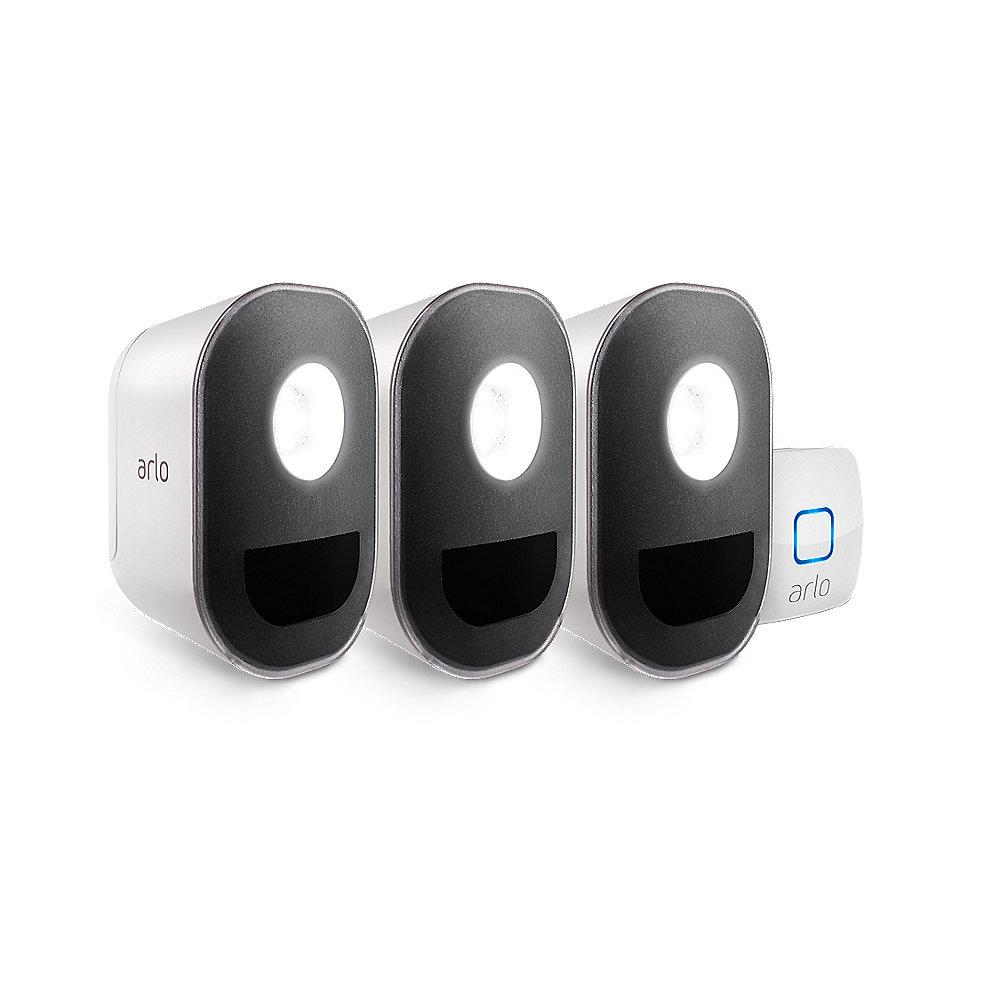 Arlo Smart Lights System 3er Set 3x Licht 1x Bridge kabellos ALS1103