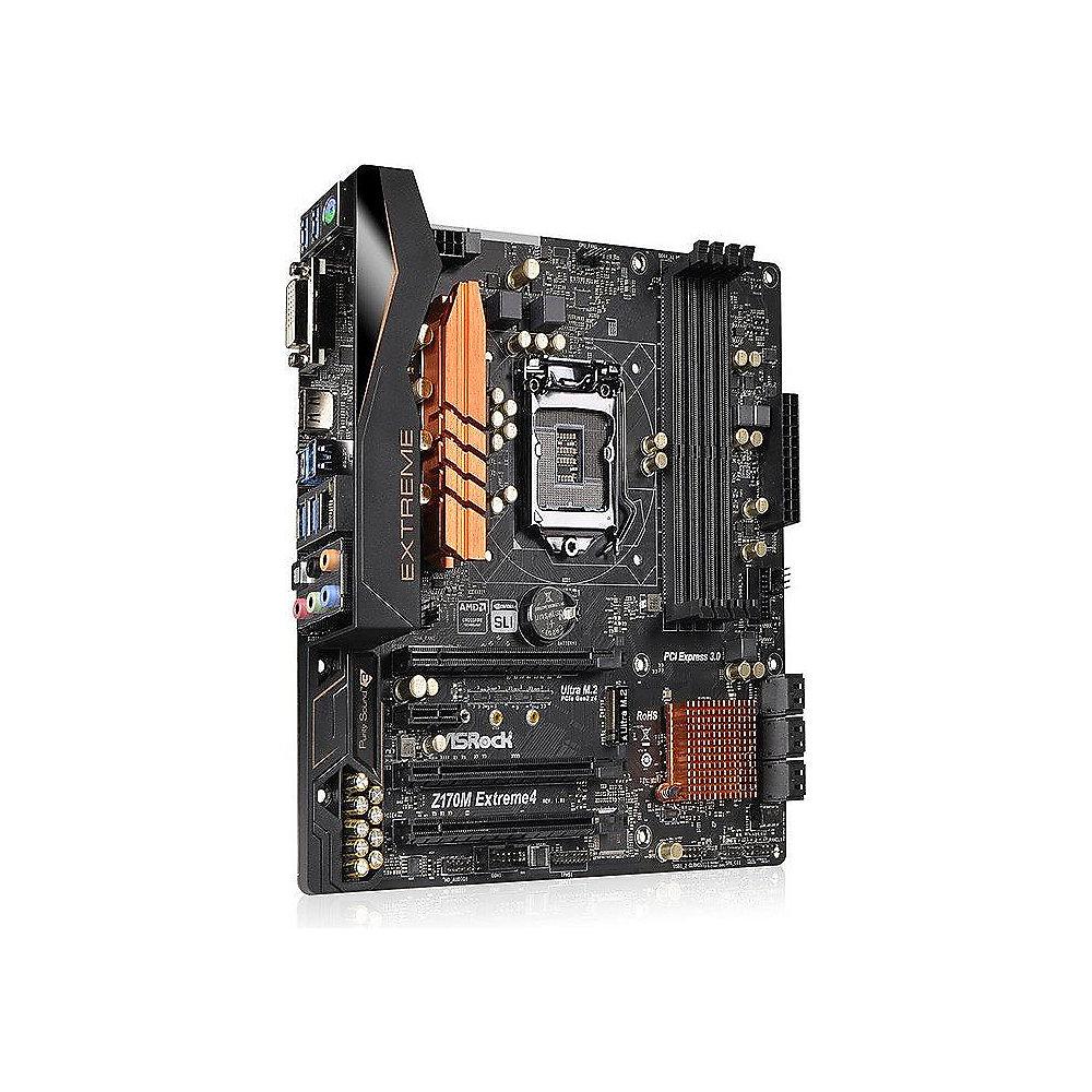 ASRock Z170M Extreme4 mATX Mainboard Sockel 1151, ASRock, Z170M, Extreme4, mATX, Mainboard, Sockel, 1151