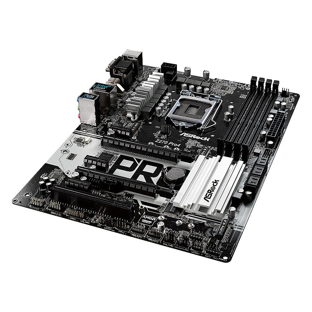 ASRock Z270 Pro4 ATX Mainboard Sockel 1151 USB3.0 (Typ C) M.2/HDMI/DVI/VGA, ASRock, Z270, Pro4, ATX, Mainboard, Sockel, 1151, USB3.0, Typ, C, M.2/HDMI/DVI/VGA