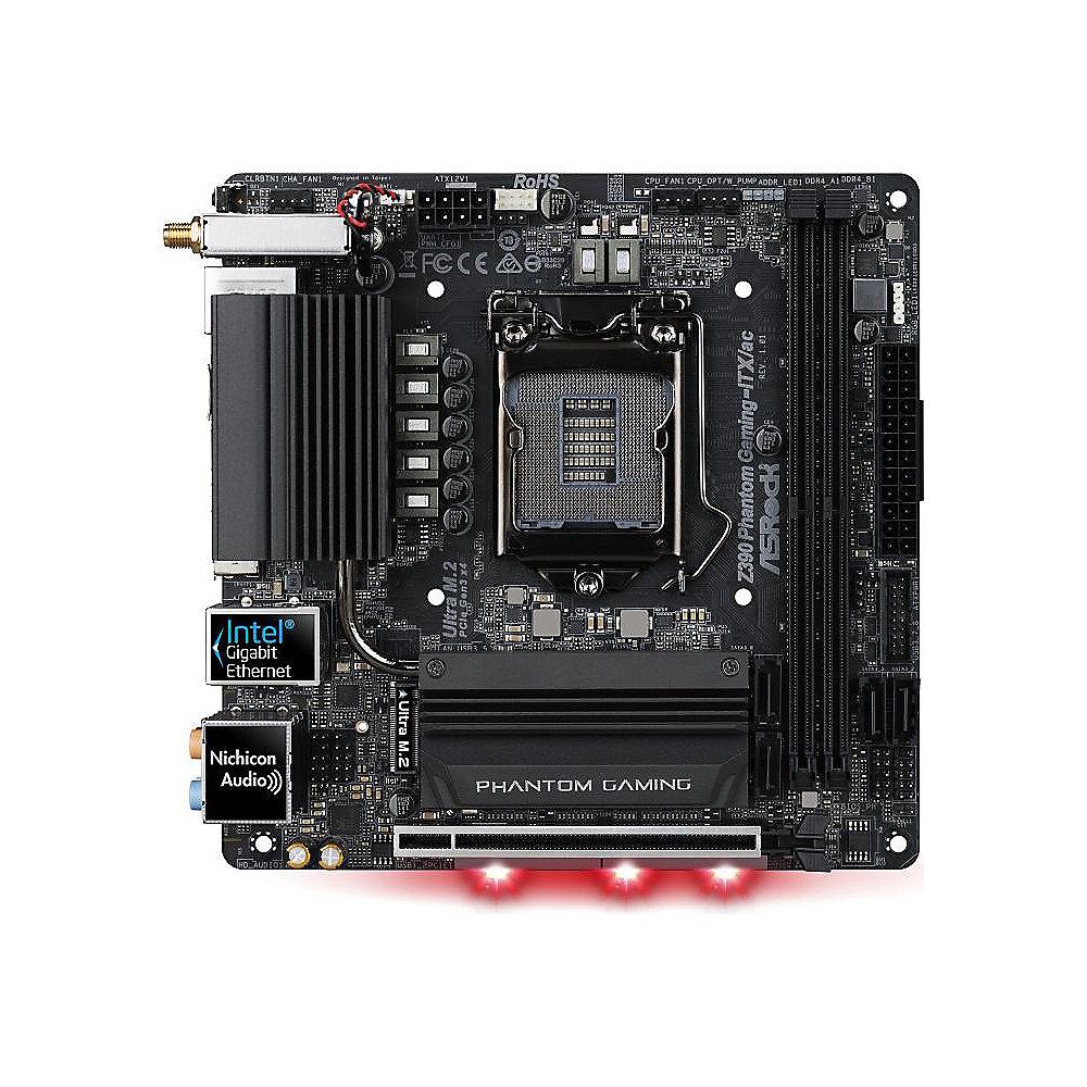 ASRock Z390 Phantom Gaming-ITX/ac Mainboard Sockel 1151 2xM.2/1xGL/HDMI/DP