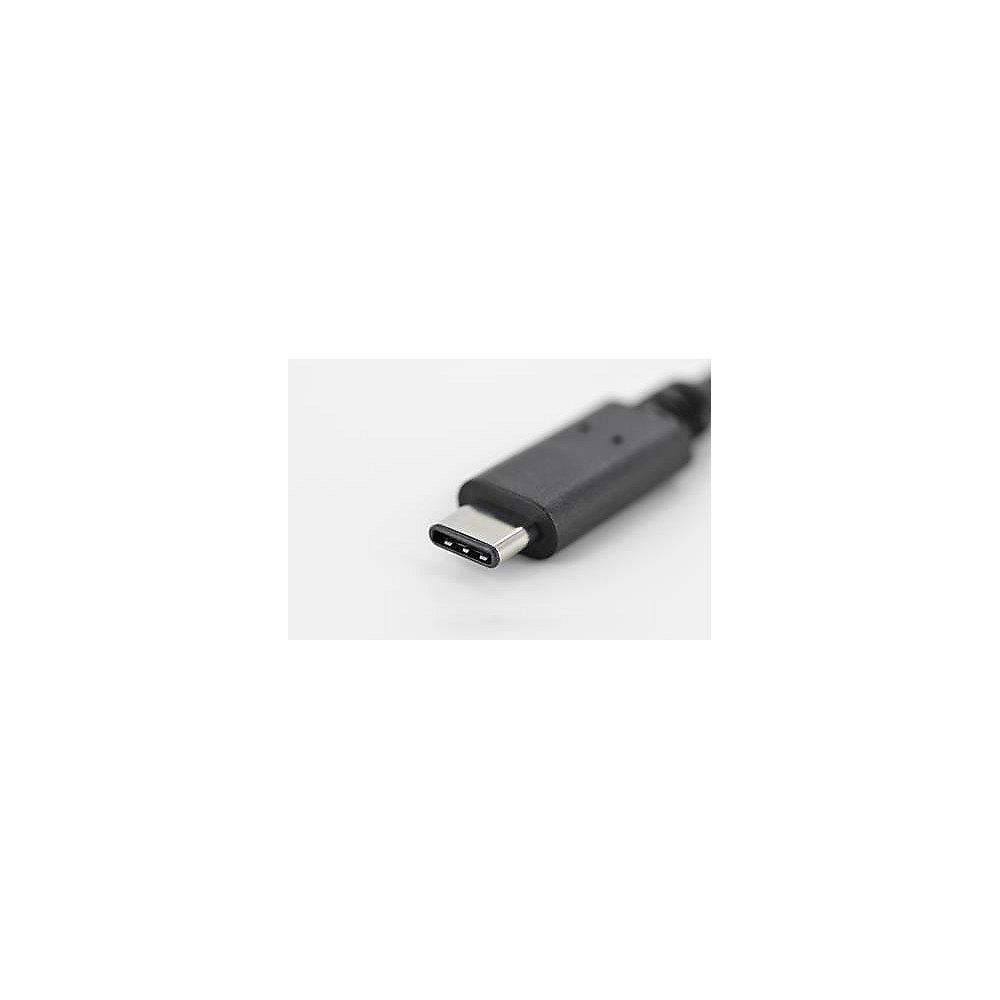 Assmann USB 3.1 Kabel 0,15m Typ-C zu Typ-A OTG St./Bu. schwarz