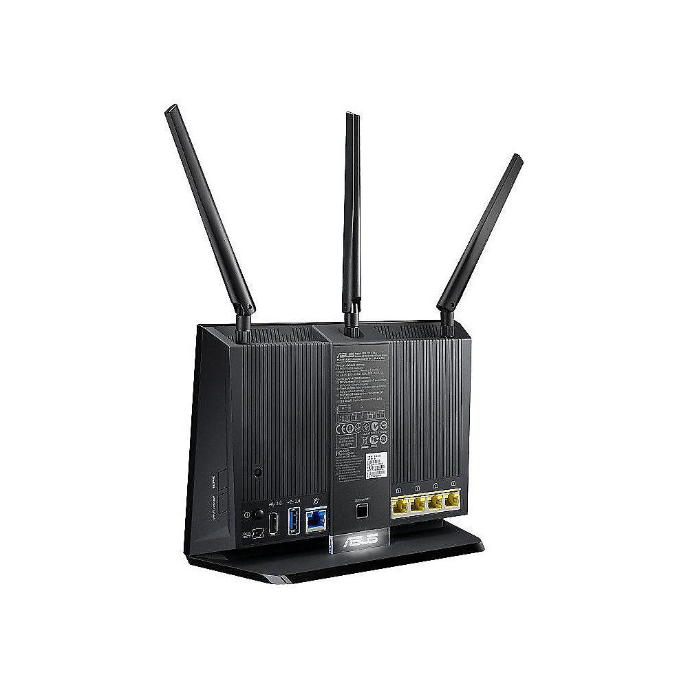 ASUS AC1900 RT-AC68U 1900Mbit DualBand WLAN Gigabit Router, ASUS, AC1900, RT-AC68U, 1900Mbit, DualBand, WLAN, Gigabit, Router