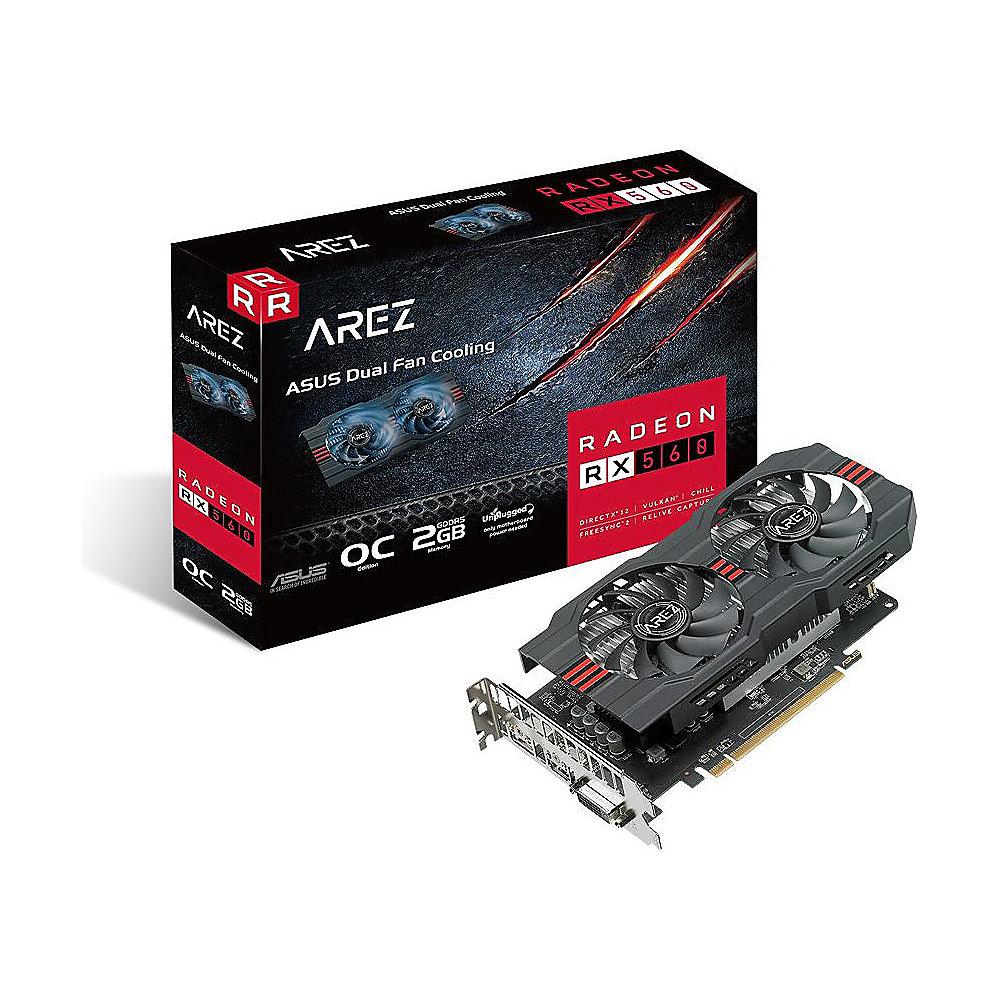 Asus AMD Radeon AREZ RX 560 Grafikkarte 2GB GDDR5 HDMI/DP/DVI, Asus, AMD, Radeon, AREZ, RX, 560, Grafikkarte, 2GB, GDDR5, HDMI/DP/DVI