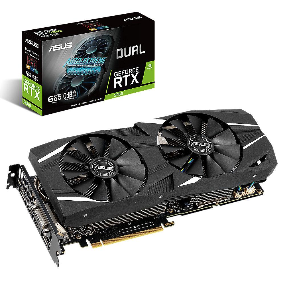 Asus GeForce RTX 2060 Dual 6GB GDDR6 Grafikkarte 2xDP/2xHDMI/DVI