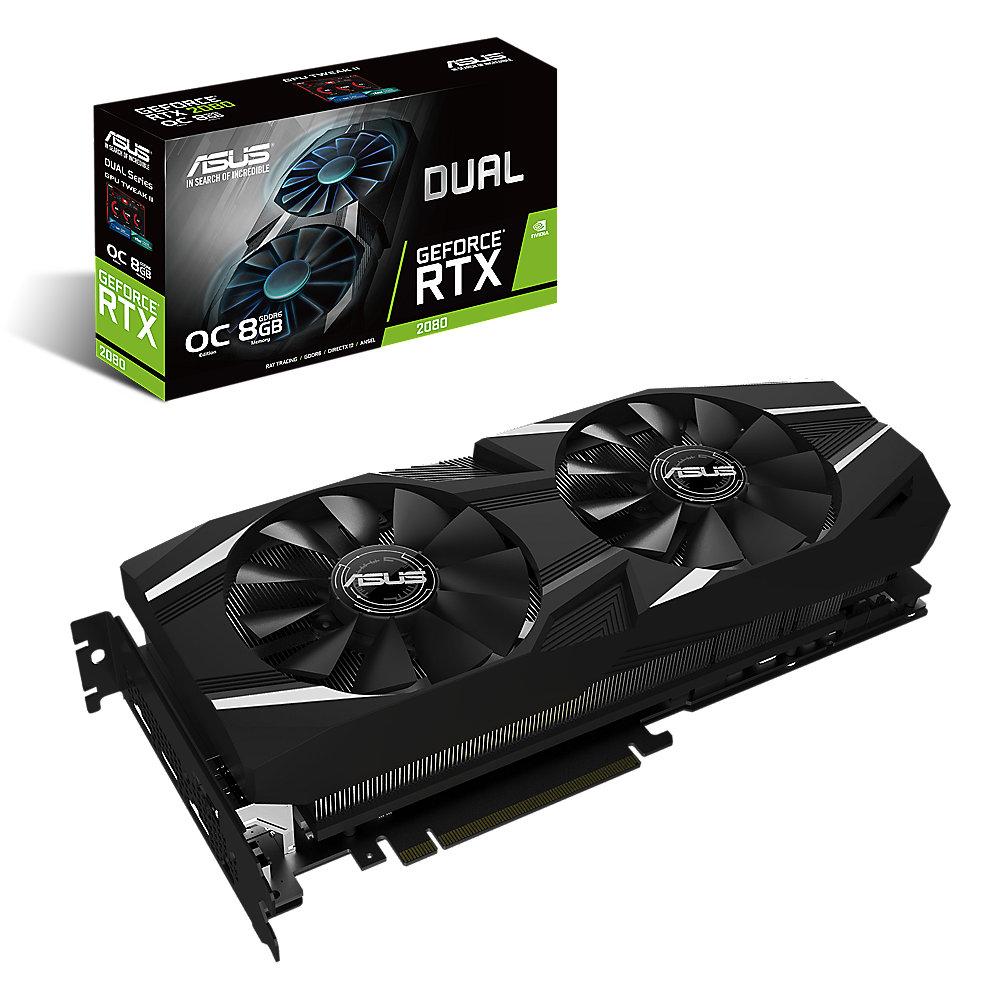 Asus GeForce RTX 2080Ti Dual OC 11 GB GDDR6 Grafikkarte 3xDP/HDMI/USB (Typ C)