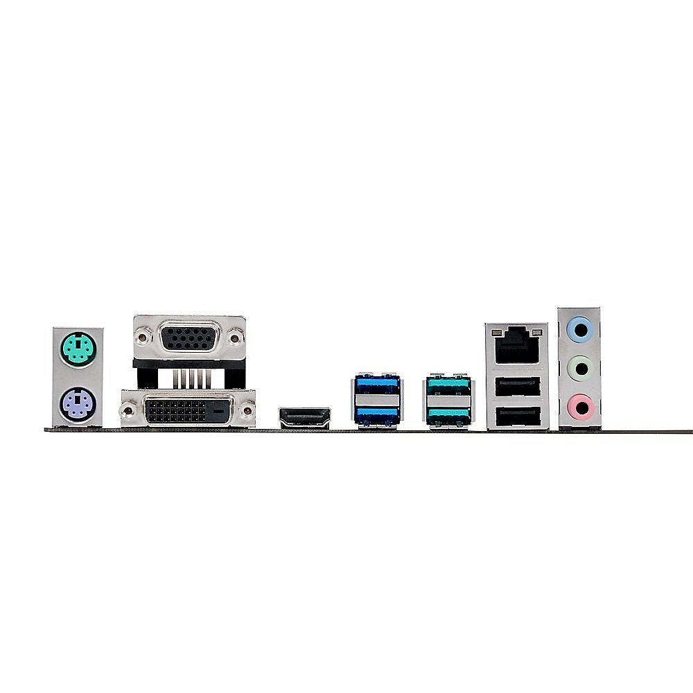 ASUS H110M-PLUS USB3.1/GL/SATA600/DVI/VGA/HDMI mATX Mainboard Sockel 1151