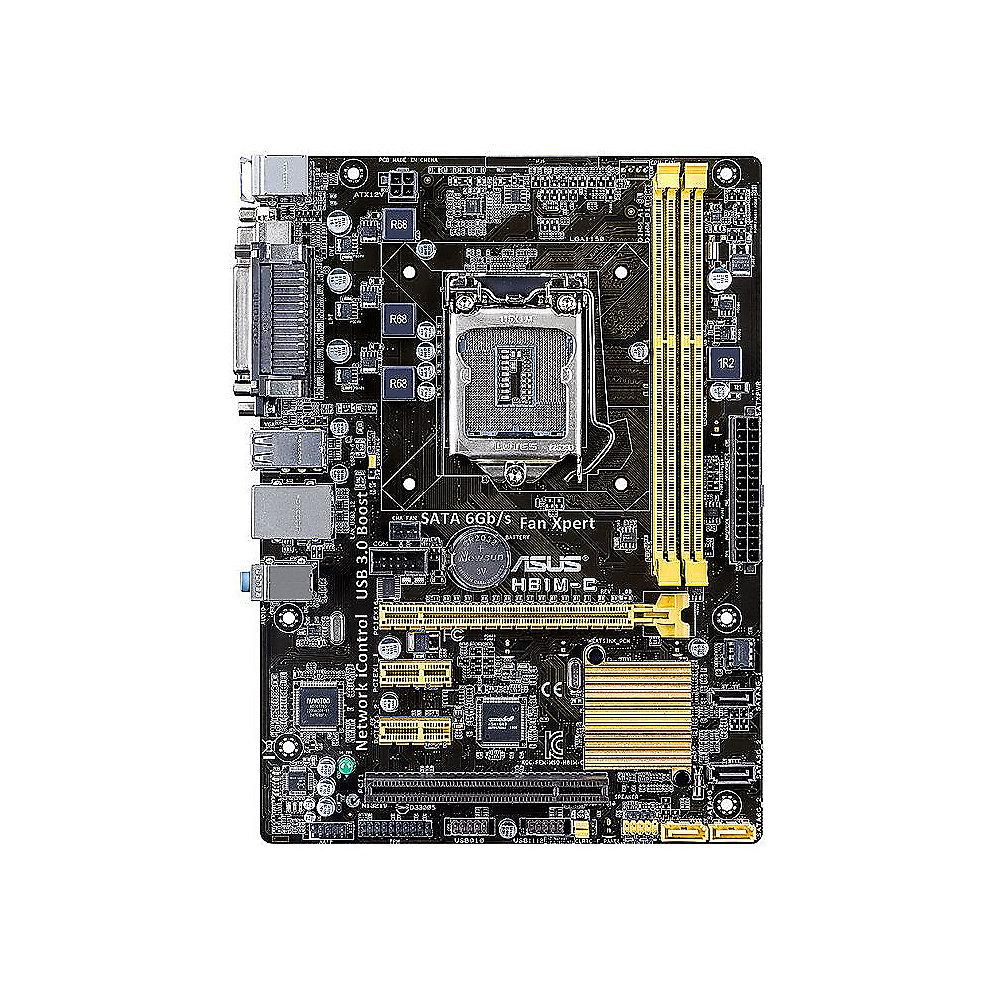 ASUS H81M-C H81 mATX Mainboard Sockel 1150 GL/USB3.0/SATA600/DVI/VGA/Parallel