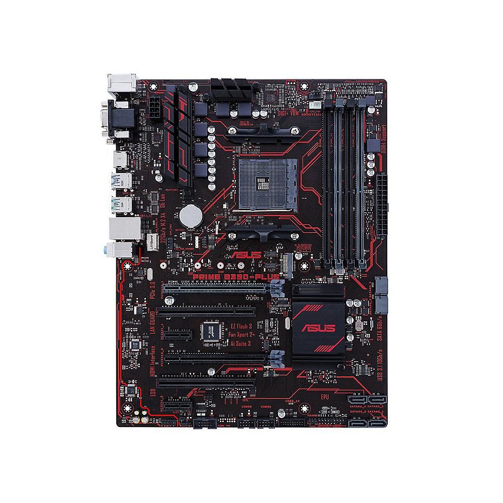 ASUS PRIME B350-PLUS ATX Mainboard Sockel AM4 USB3.1(C)/SATA600/M.2