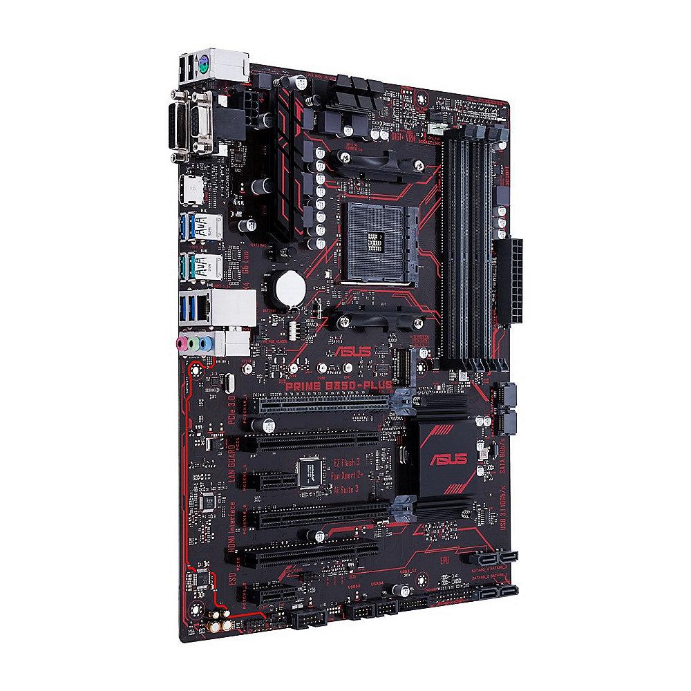 ASUS PRIME B350-PLUS ATX Mainboard Sockel AM4 USB3.1(C)/SATA600/M.2