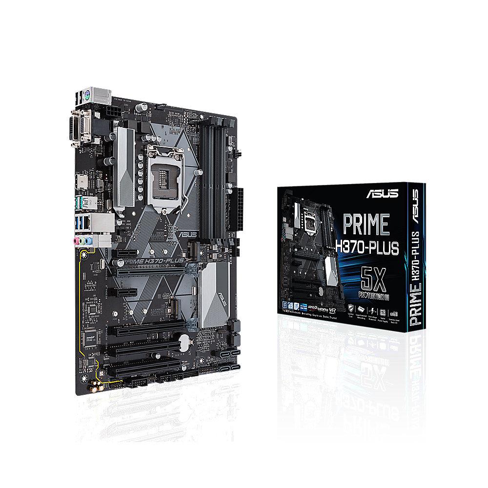 ASUS PRIME H370-Plus ATX Mainboard Sockel 1151 DVI/HDMI/VGA/M.2