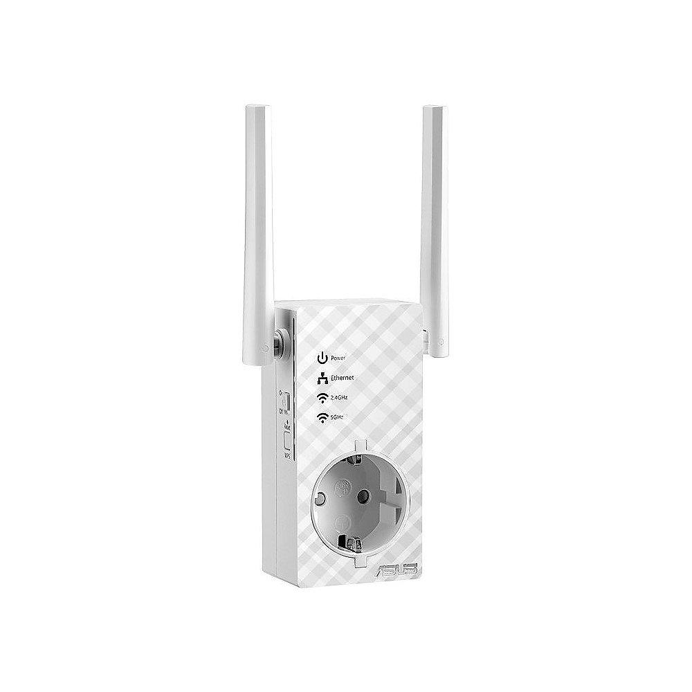 ASUS RP-AC53 AC750 WLAN-Repeater mit integrierter Steckdose, ASUS, RP-AC53, AC750, WLAN-Repeater, integrierter, Steckdose