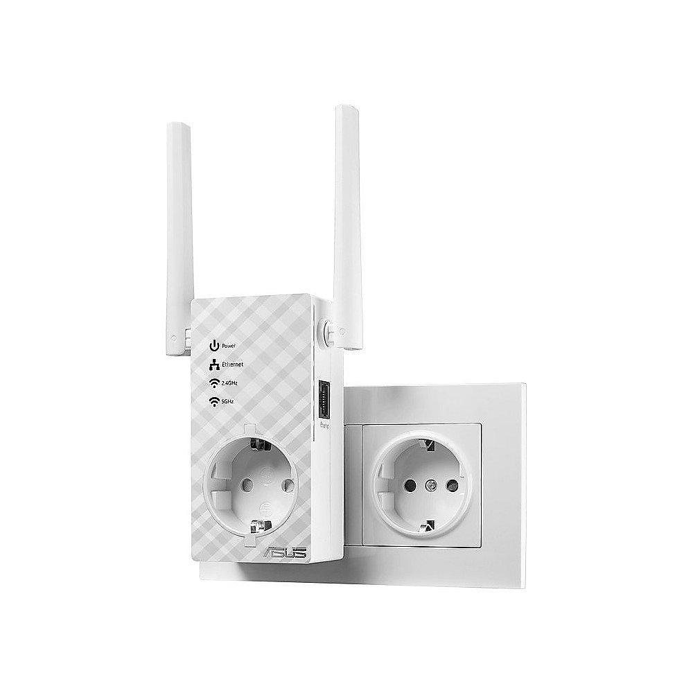 ASUS RP-AC53 AC750 WLAN-Repeater mit integrierter Steckdose, ASUS, RP-AC53, AC750, WLAN-Repeater, integrierter, Steckdose