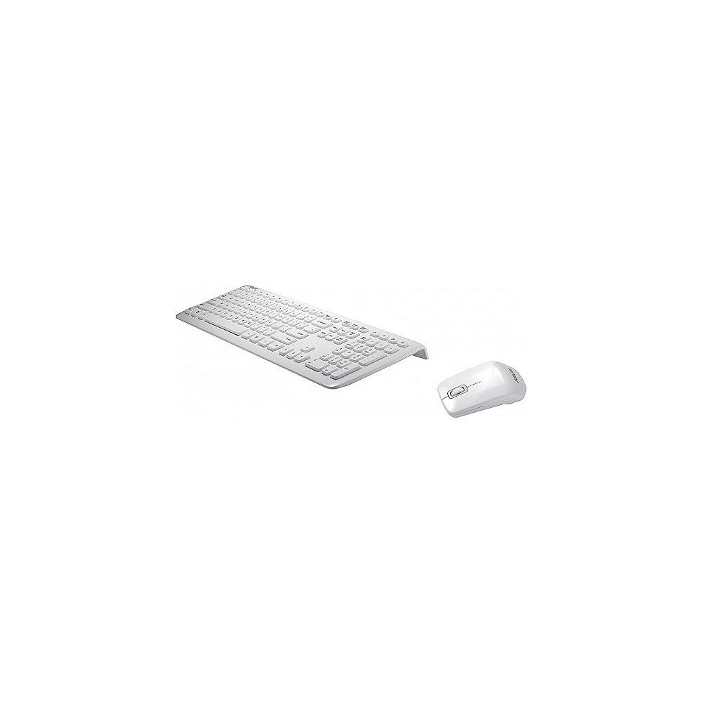 ASUS W3000 Kabellose Tastatur mit Maus weiß, ASUS, W3000, Kabellose, Tastatur, Maus, weiß
