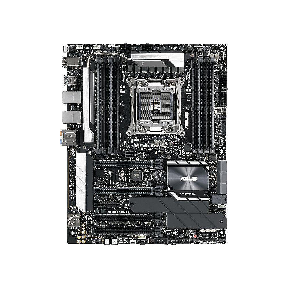 ASUS WS X299 PRO/SE 2xGL/USB3.1/SATA600/VGA ATX Mainboard X299 Sockel 2066, ASUS, WS, X299, PRO/SE, 2xGL/USB3.1/SATA600/VGA, ATX, Mainboard, X299, Sockel, 2066