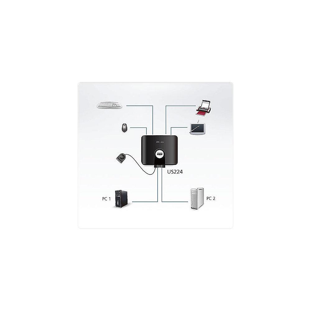 Aten US224 4 x USB 2.0 Gerät an 2 PC elektronisch