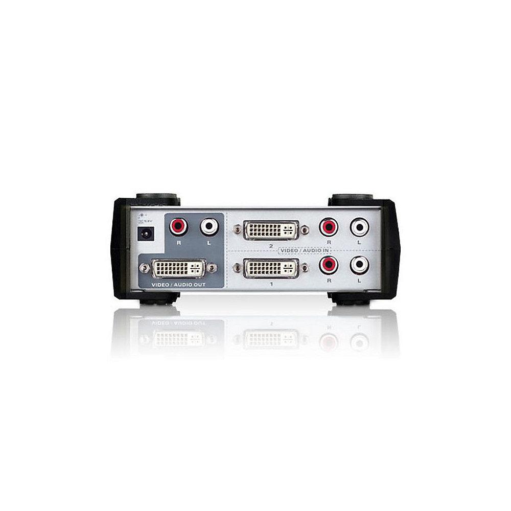 Aten VS261 2fach DVI-A/V-Switch mit Infrarot Fernbedienung