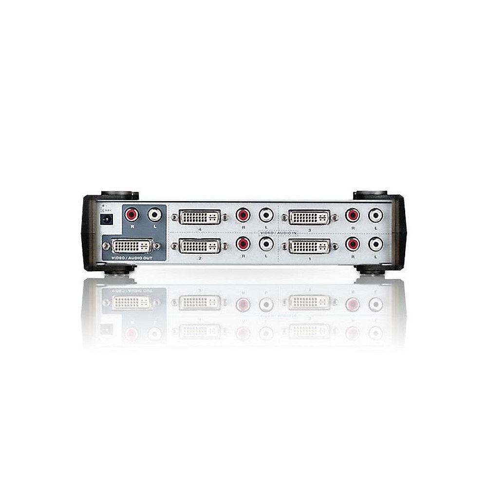 Aten VS461 4fach DVI-A/V-Switch mit Infrarot Fernbedienung