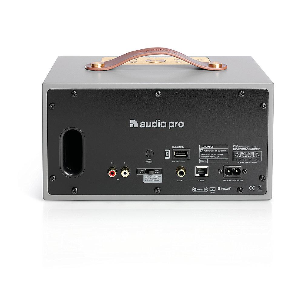Audio Pro Addon C5 Multiroom Bluetooth-Lautsprecher WI-Fi, grau, Audio, Pro, Addon, C5, Multiroom, Bluetooth-Lautsprecher, WI-Fi, grau
