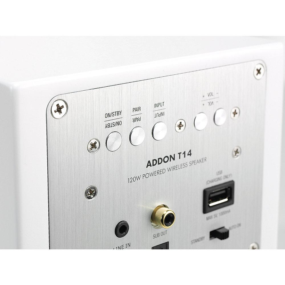 Audio Pro Addon T14 Bluetooth-Regal-Lautsprecher weiß Aux-in aptX Toslink, Audio, Pro, Addon, T14, Bluetooth-Regal-Lautsprecher, weiß, Aux-in, aptX, Toslink