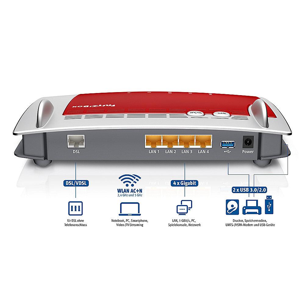 AVM FRITZ!Box 3490 1300MBit   450Mbit WLAN-ac Dualband VDSL/DSL Modem Router