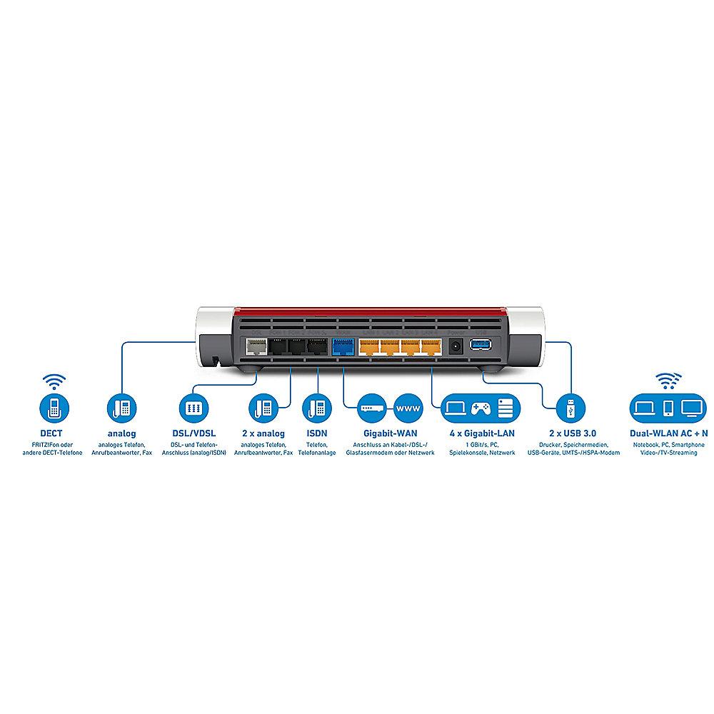 AVM FRITZ!Box 7590 WLAN-ac VDSL/DSL MU-MIMO Router mit VoIP Telefonie und DECT, AVM, FRITZ!Box, 7590, WLAN-ac, VDSL/DSL, MU-MIMO, Router, VoIP, Telefonie, DECT