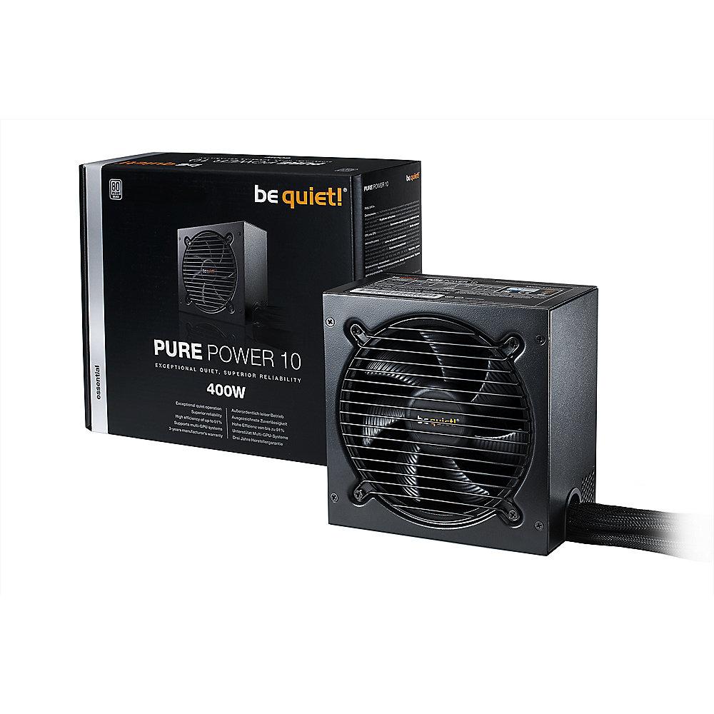 be quiet! Pure Power 10 400 Watt ATX V2.4 Netzteil 80  Silver (120mm Lüfter)