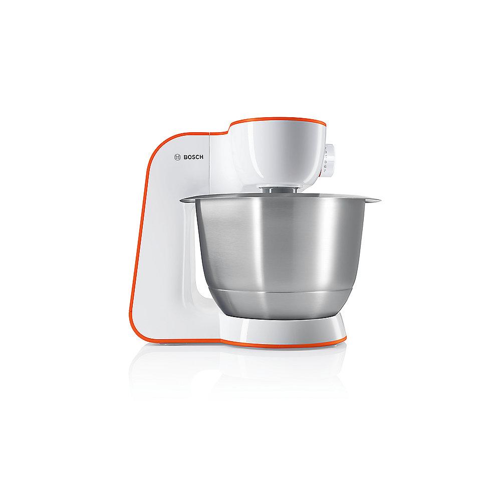 Bosch MUM54I00 Universal-Küchenmaschine StartLine weiß orange, Bosch, MUM54I00, Universal-Küchenmaschine, StartLine, weiß, orange