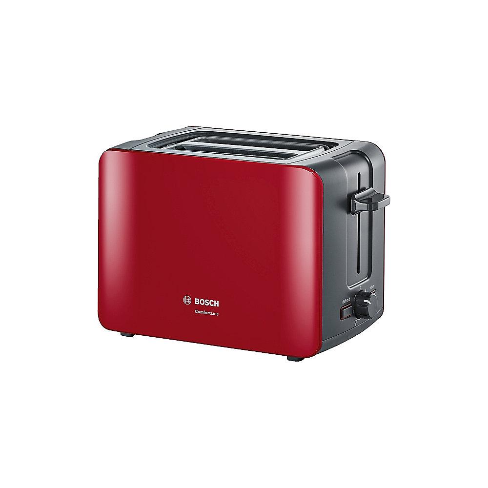 Bosch TAT6A114 ComfortLine Kompakt-Toaster rot