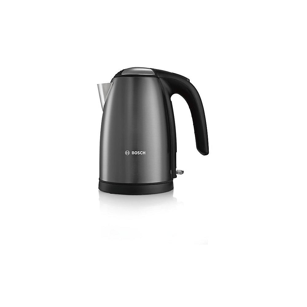 Bosch TWK7805 Edelstahl Wasserkocher 1,7l schwarz anthrazit, Bosch, TWK7805, Edelstahl, Wasserkocher, 1,7l, schwarz, anthrazit