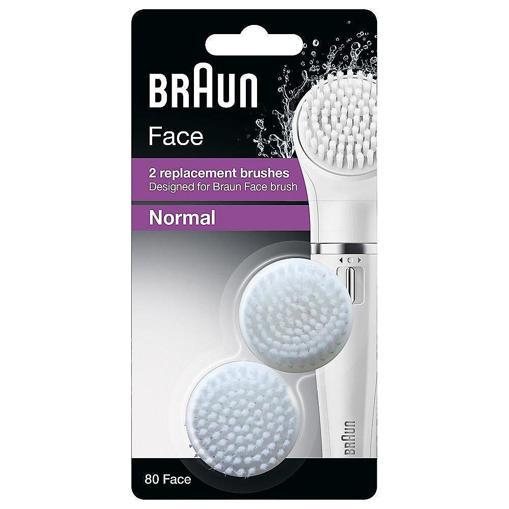 Braun Face SE80 Ersatzbürsten 2er Pack, Braun, Face, SE80, Ersatzbürsten, 2er, Pack