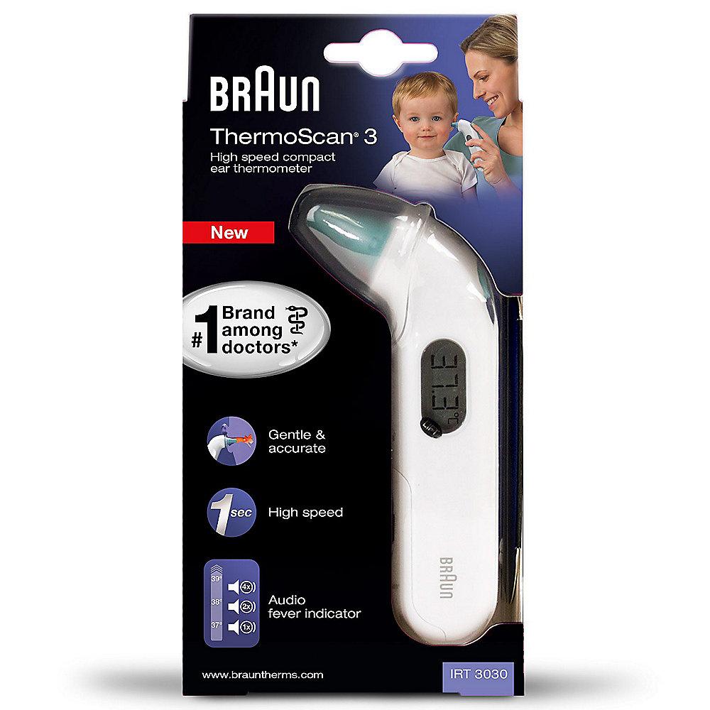Braun IRT 3030 ThermoScan 3 Infrarot-Ohrthermometer, Braun, IRT, 3030, ThermoScan, 3, Infrarot-Ohrthermometer