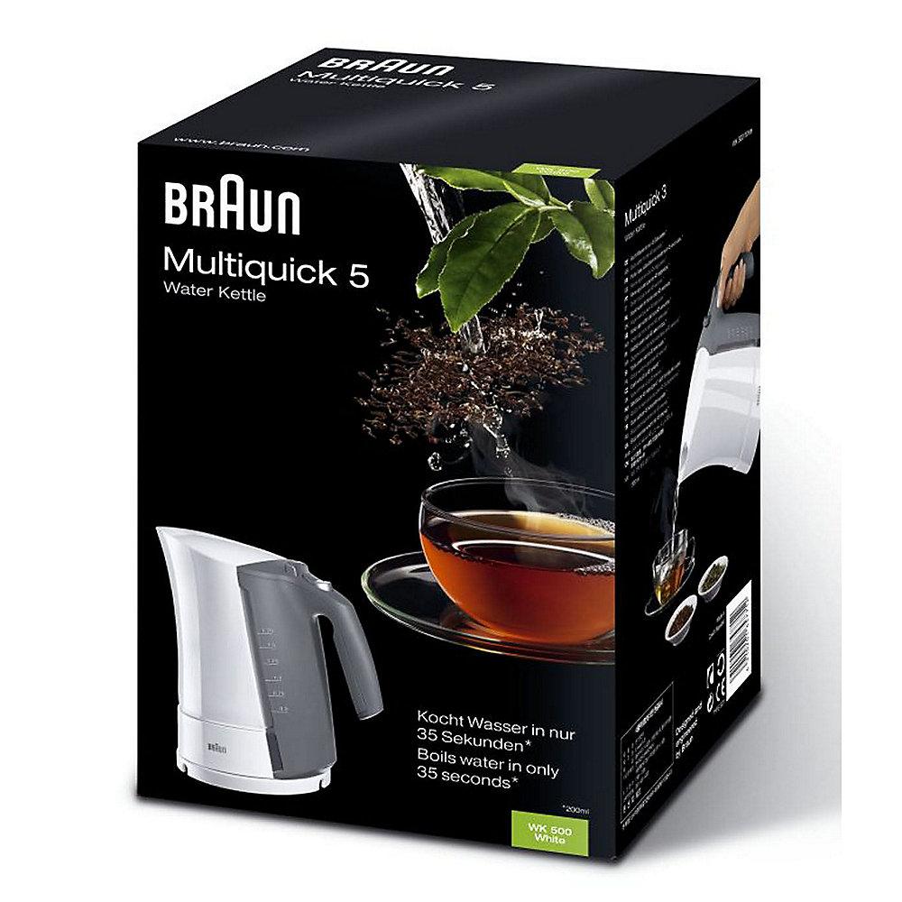 Braun Multiquick 5 WK 500 Wasserkocher weiß, Braun, Multiquick, 5, WK, 500, Wasserkocher, weiß