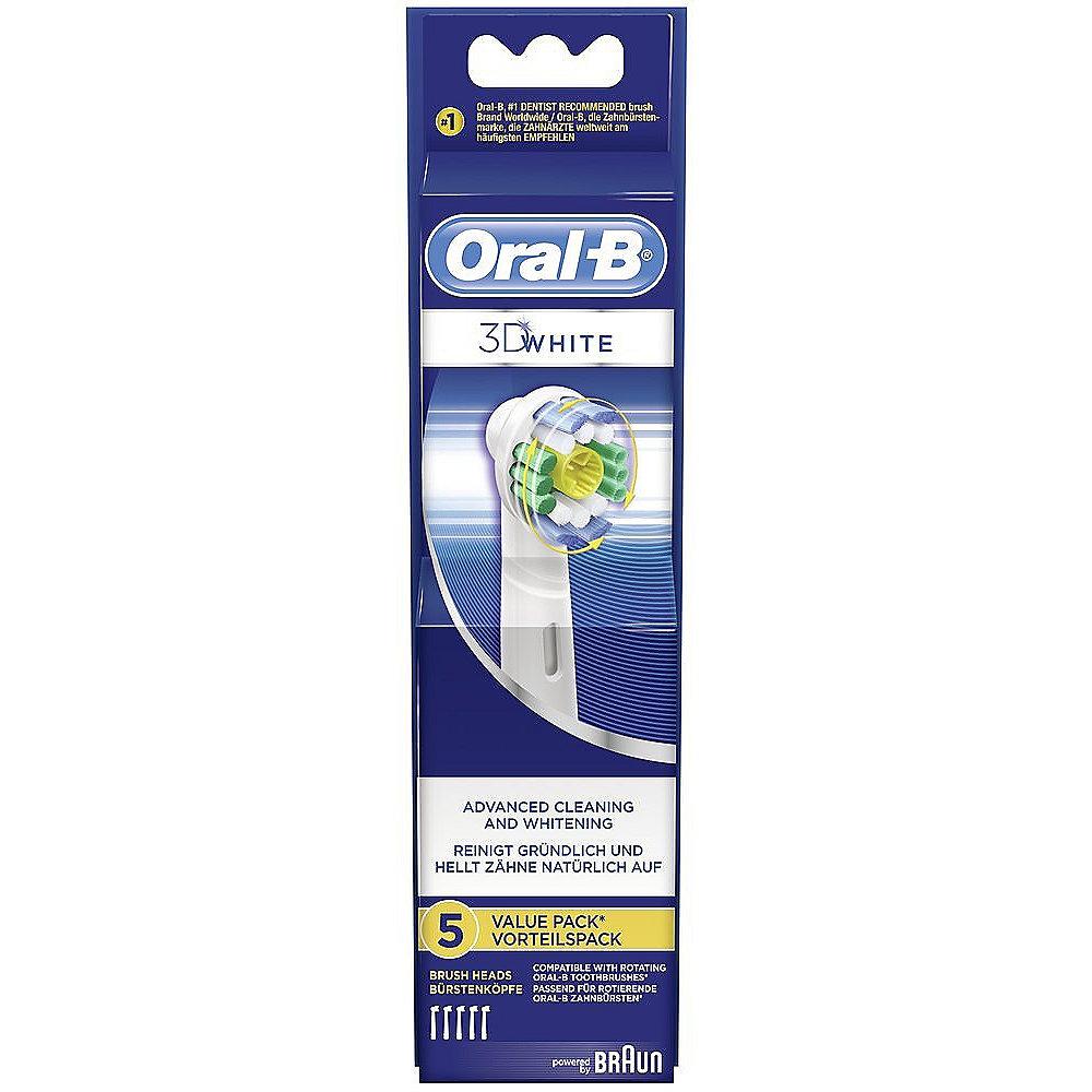Braun Oral-B 3D White Aufsteckbürsten (5er Pack), Braun, Oral-B, 3D, White, Aufsteckbürsten, 5er, Pack,