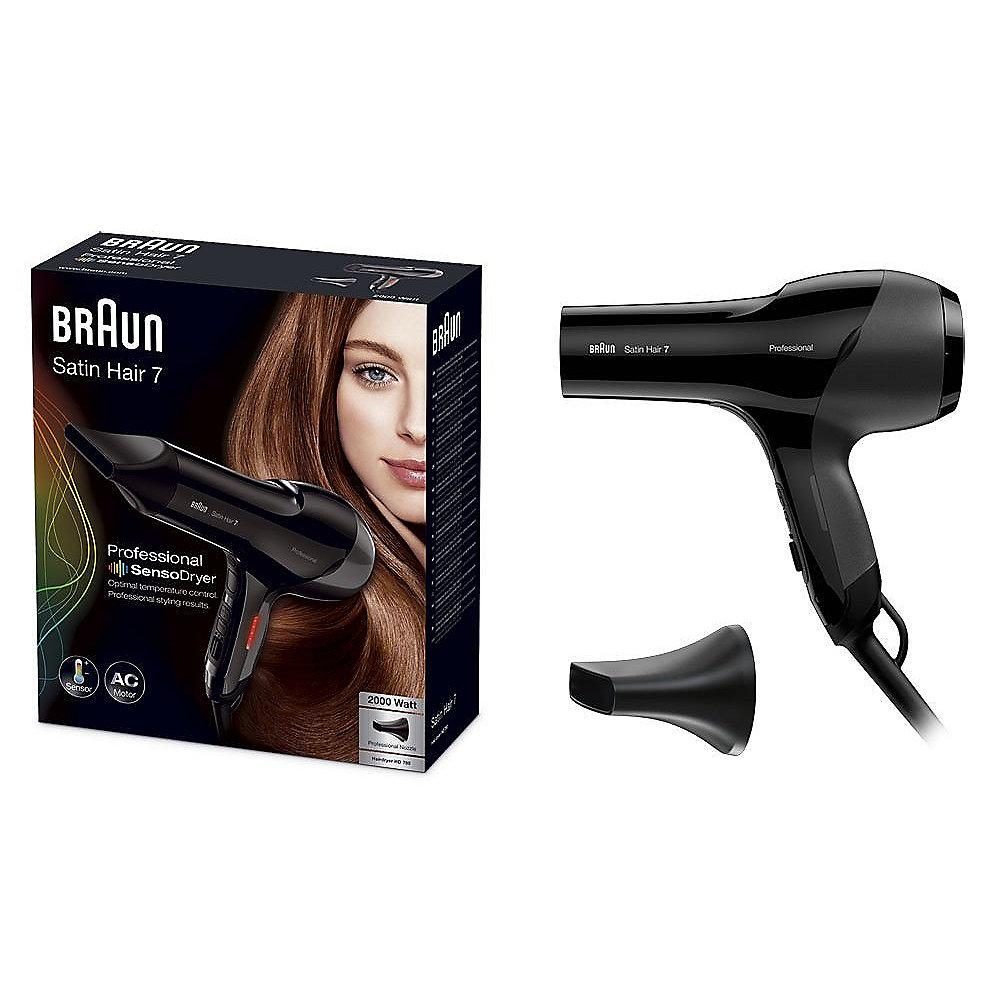 Braun Satin Hair 7 HD 780 Sensodryer Haartrockner mit Styling Set