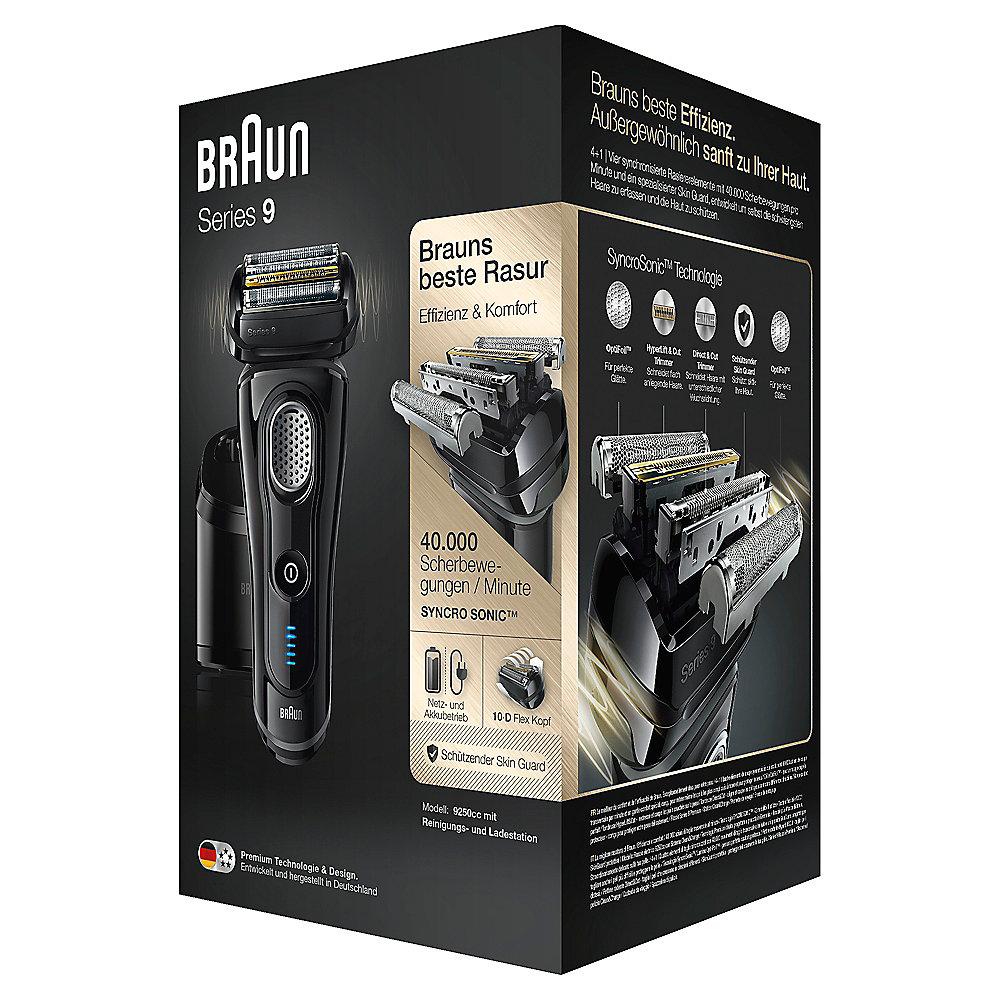 Braun Series 9 - 9250cc Rasierer System wet & dry schwarz, Braun, Series, 9, 9250cc, Rasierer, System, wet, &, dry, schwarz