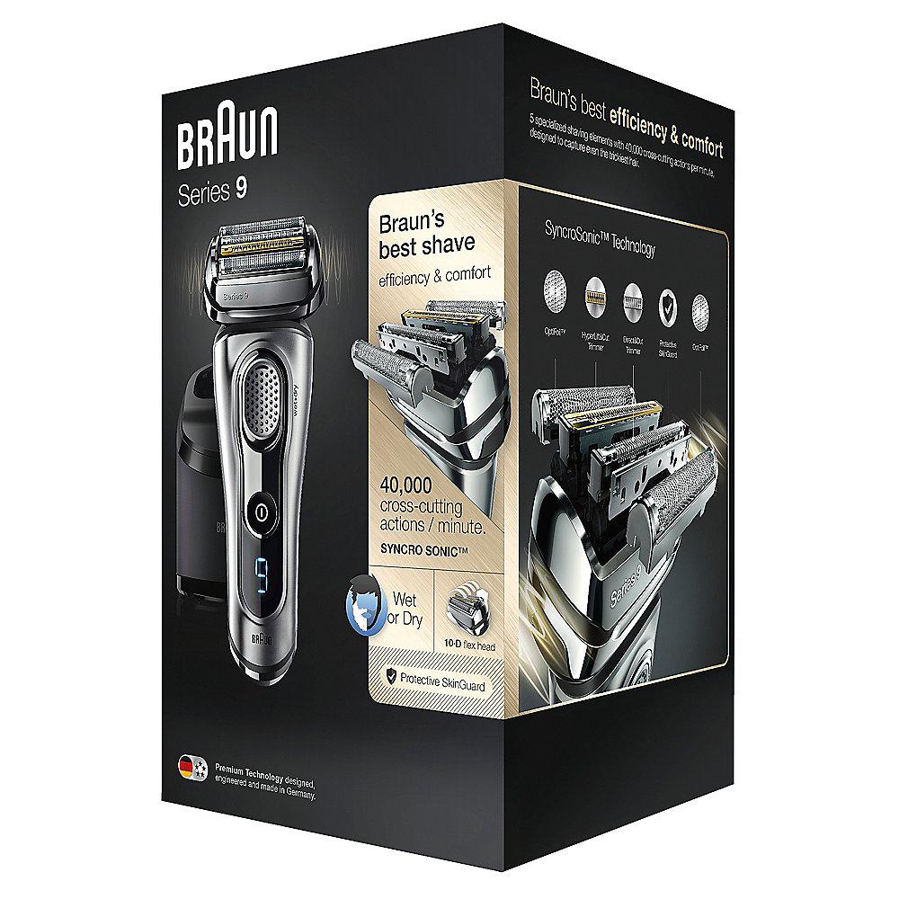 Braun Series 9 - 9291cc Rasierer System wet & dry silber