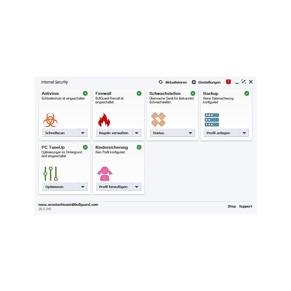 BullGuard Internet Security 2018 10 Devices 1 Jahr - ESD
