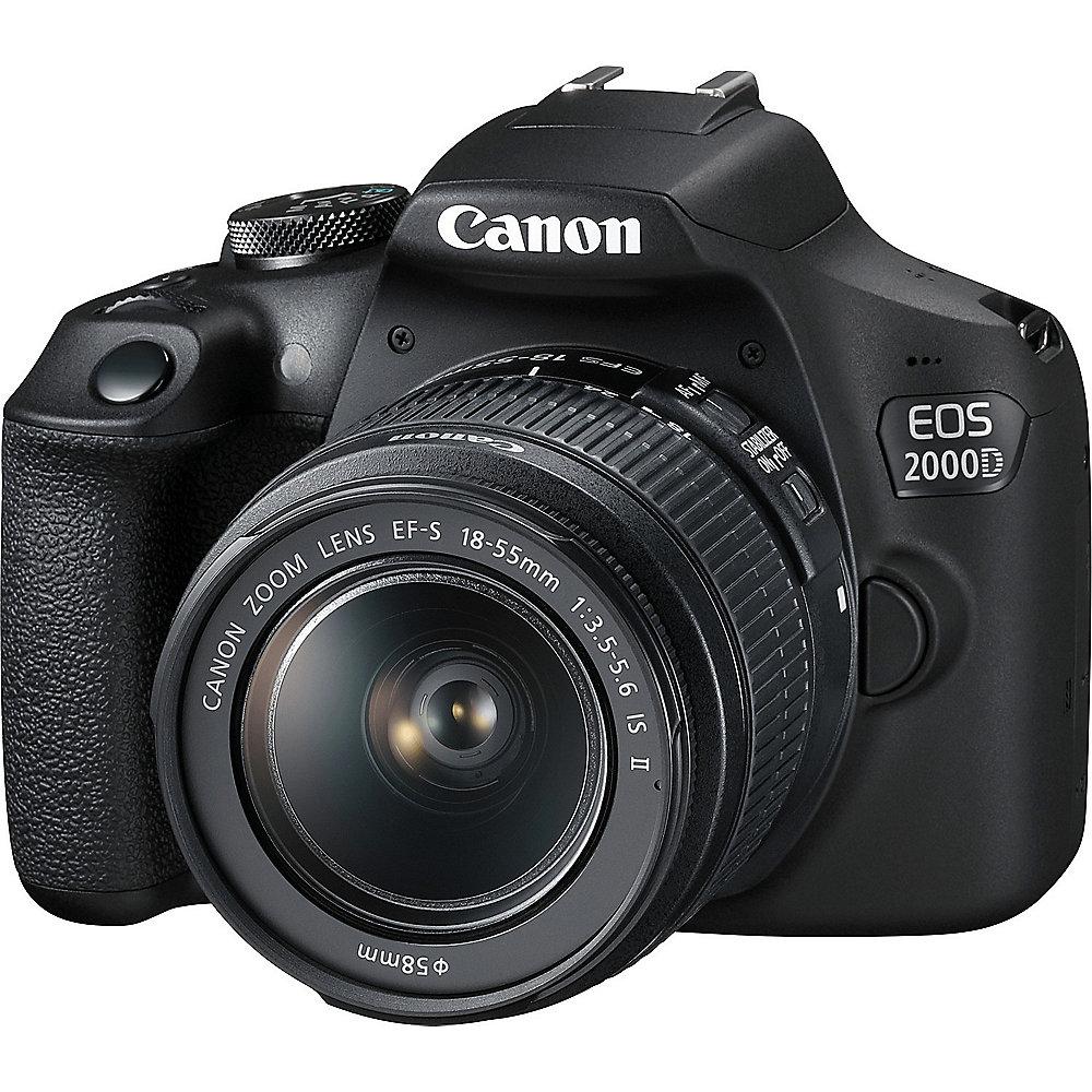 Canon EOS 2000D Kit 18-55mm IS II Spiegelreflexkamera, Canon, EOS, 2000D, Kit, 18-55mm, IS, II, Spiegelreflexkamera