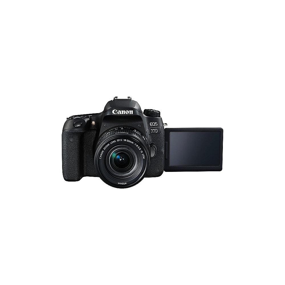 Canon EOS 77D Doppel-Zoom-Kit 18-55mm IS STM   75-300mm F/4.0-5.6 III USM