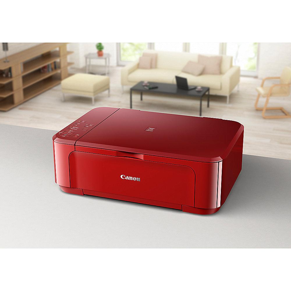 Canon PIXMA MG3650 rot Tintenstrahl-Multifunktionsdrucker Scanner Kopierer WLAN