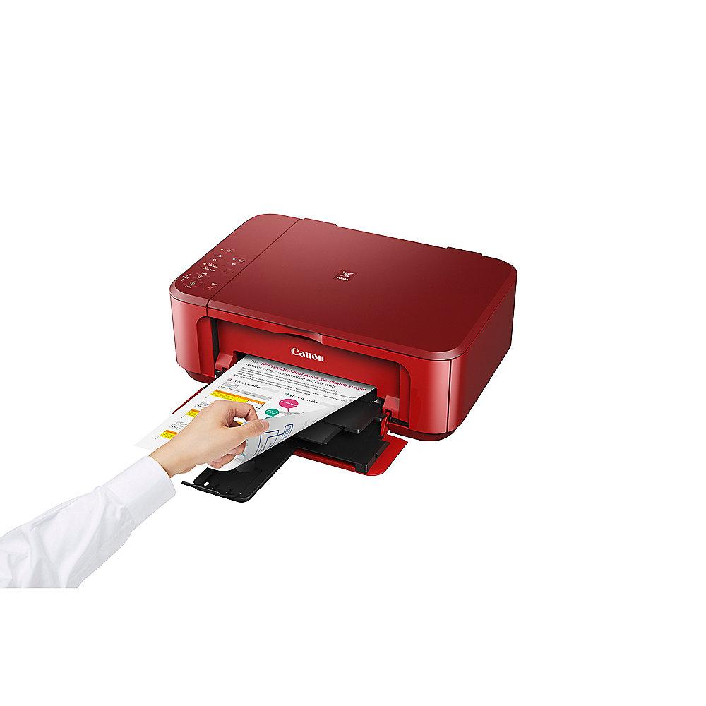Canon PIXMA MG3650 rot Tintenstrahl-Multifunktionsdrucker Scanner Kopierer WLAN, Canon, PIXMA, MG3650, rot, Tintenstrahl-Multifunktionsdrucker, Scanner, Kopierer, WLAN