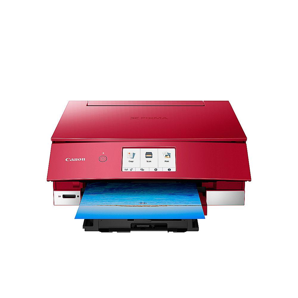 Canon PIXMA TS8252 Rot Multifunktionsdrucker Scanner Kopierer WLAN