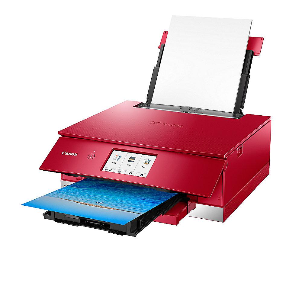 Canon PIXMA TS8252 Rot Multifunktionsdrucker Scanner Kopierer WLAN