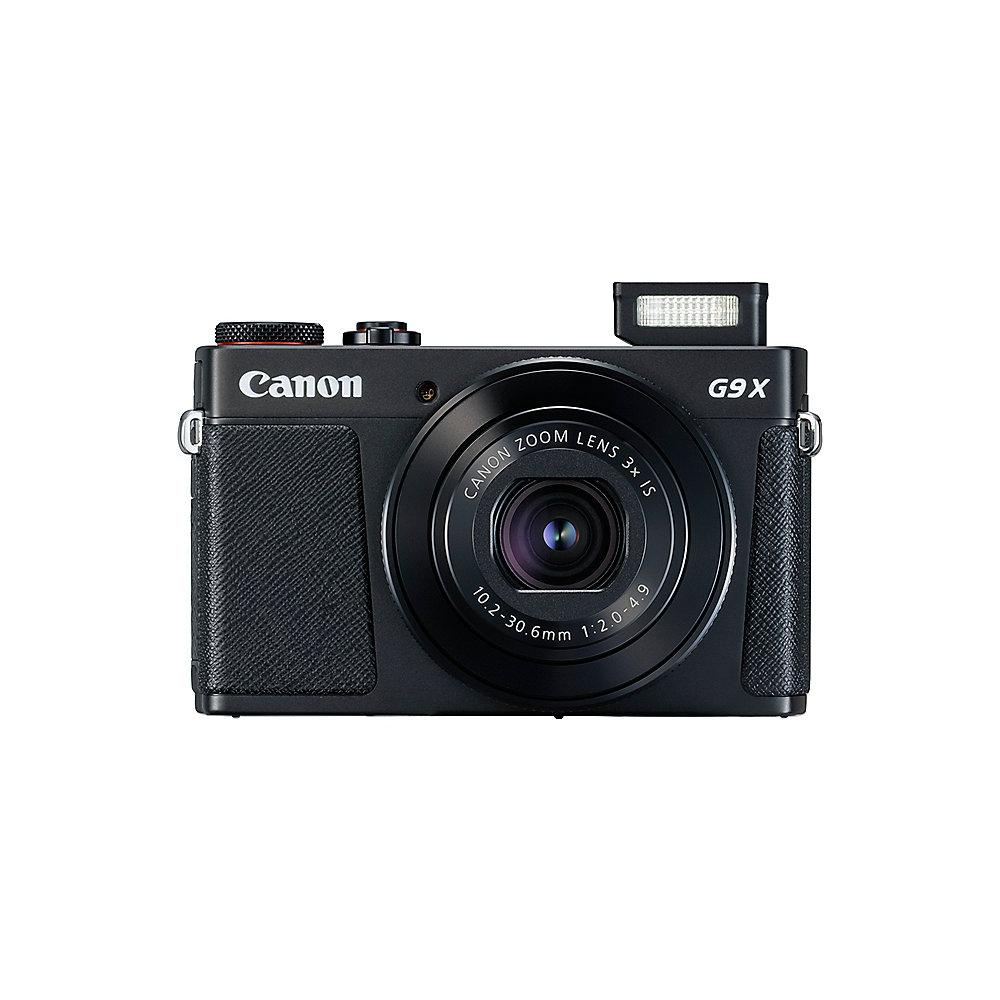 Canon PowerShot G9 X Mark II Digitalkamera schwarz   SanDisk Ultra 16 GB SDHC