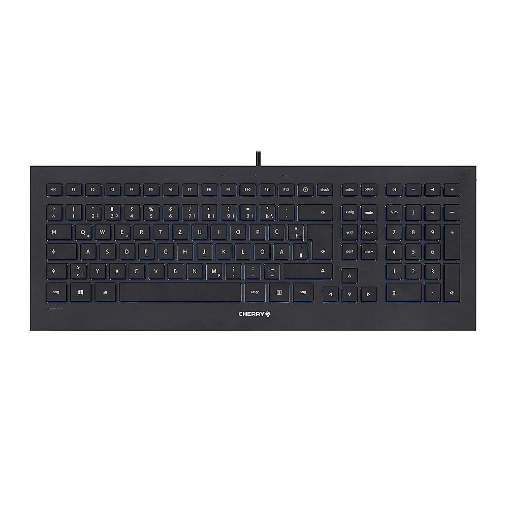 Cherry JK-0360DE STRAIT Corded Multimedia Keyboard USB schwarz