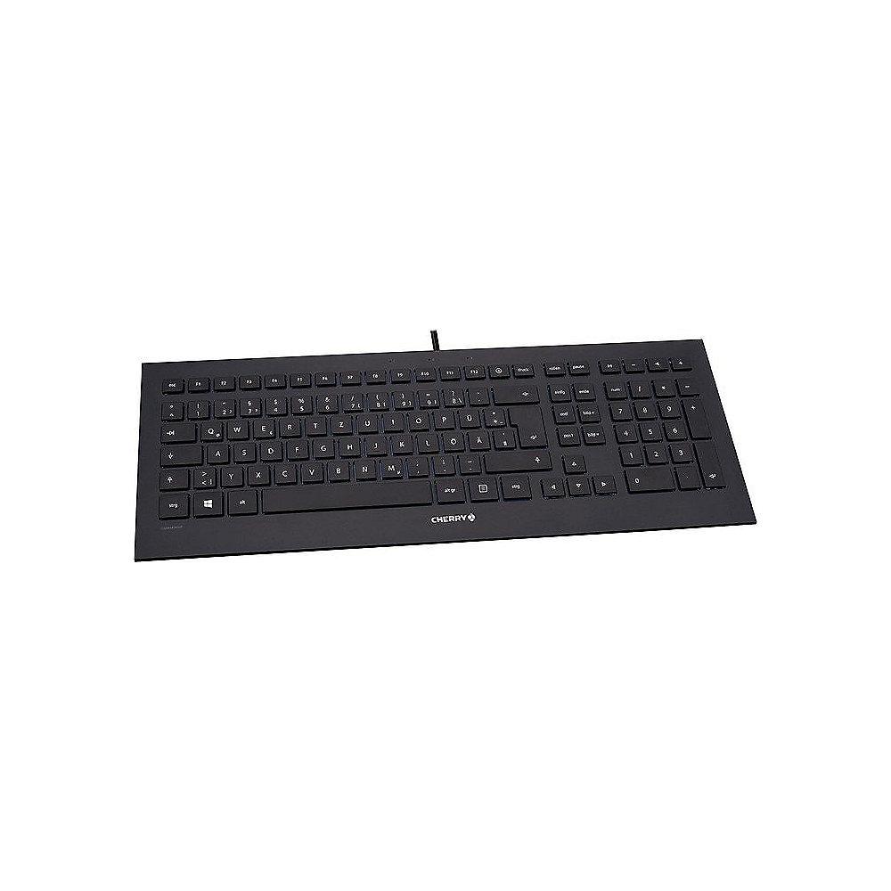 Cherry JK-0360DE STRAIT Corded Multimedia Keyboard USB schwarz